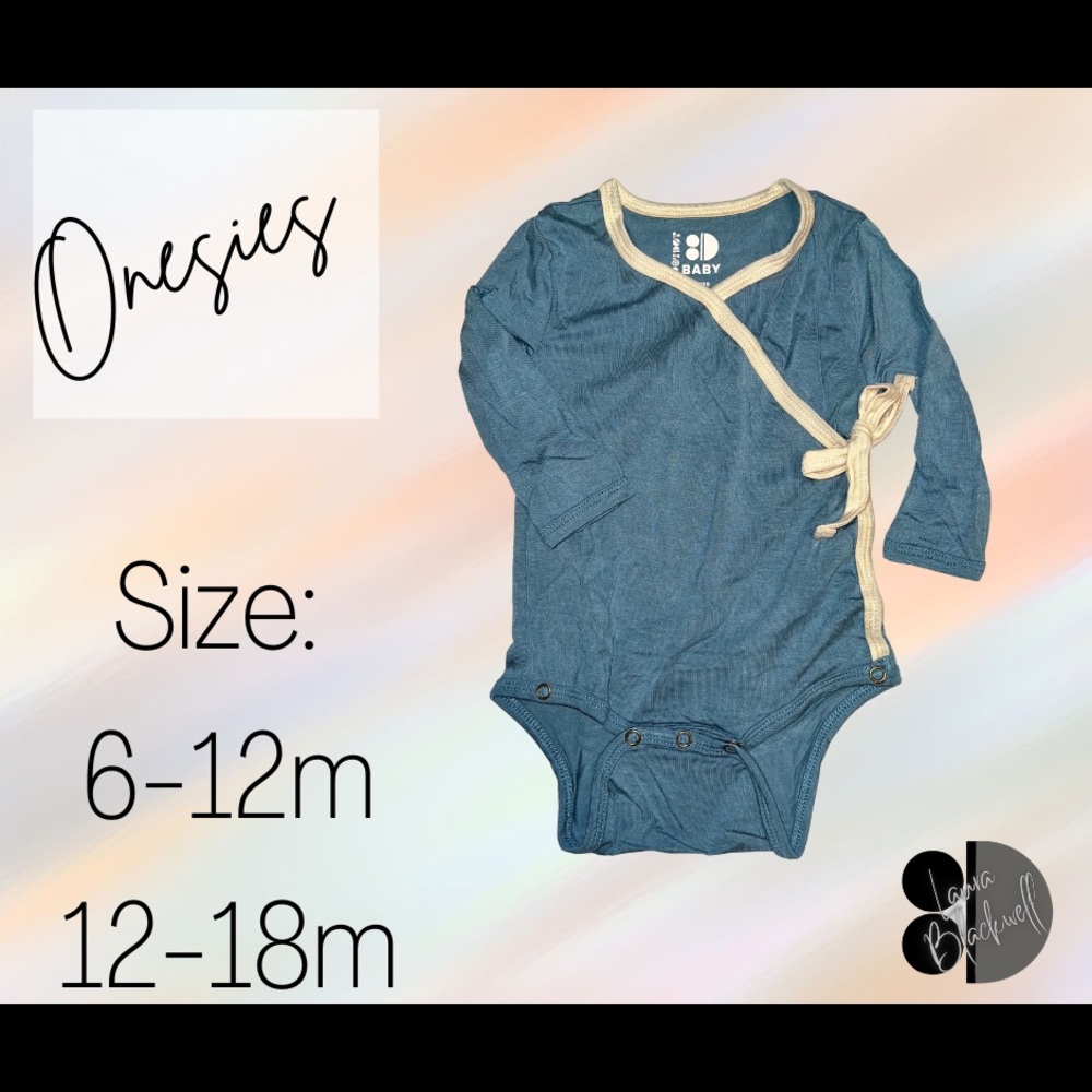 DotDotBaby onesies. NWT. Cross body tie.